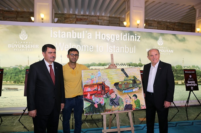 Ressam Turgut Karaoğlu Kahramanlığın Resmini Çizdi