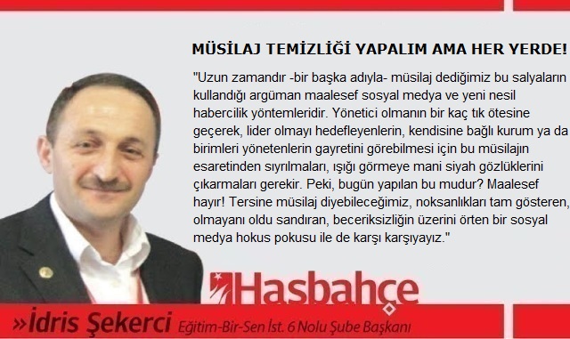 MÜSİLAJ TEMİZLİĞİ YAPALIM AMA HER YERDE!