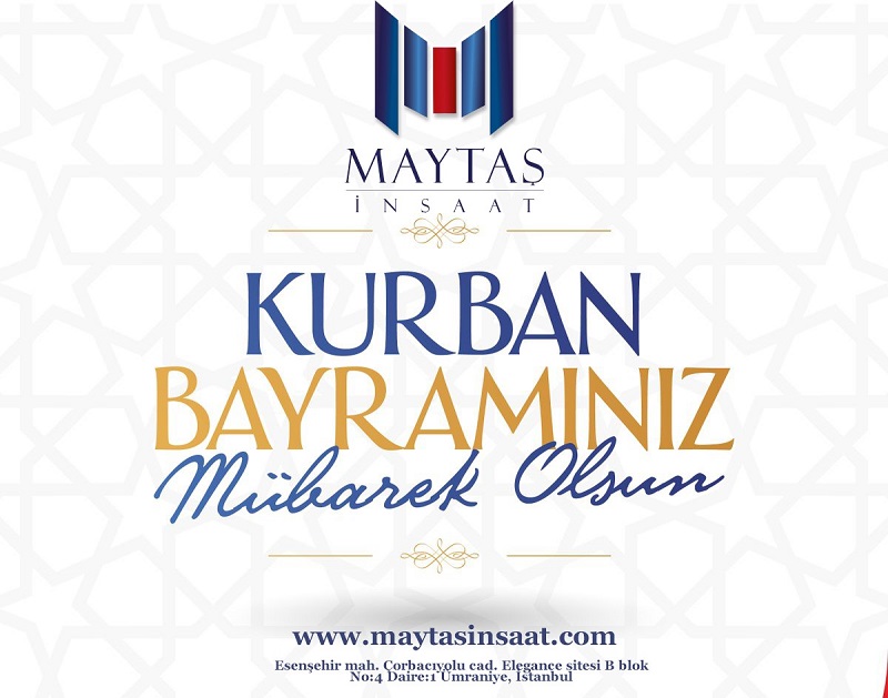 MAYTAŞ İnşaat’tan Kurban Bayramı Mesajı