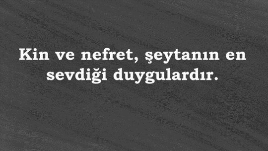 KİN VE NEFRET