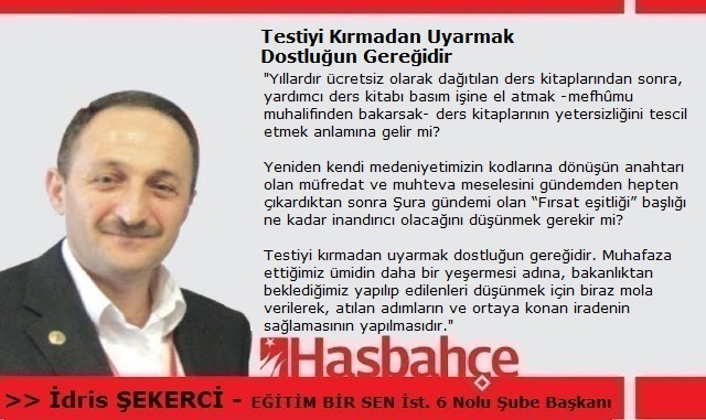 Testiyi Kırmadan Uyarmak Dostluğun Gereğidir