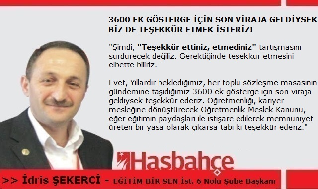 3600 EK GÖSTERGE İÇİN SON VİRAJA GELDİYSEK BİZ DE TEŞEKKÜR ETMEK İSTERİZ!