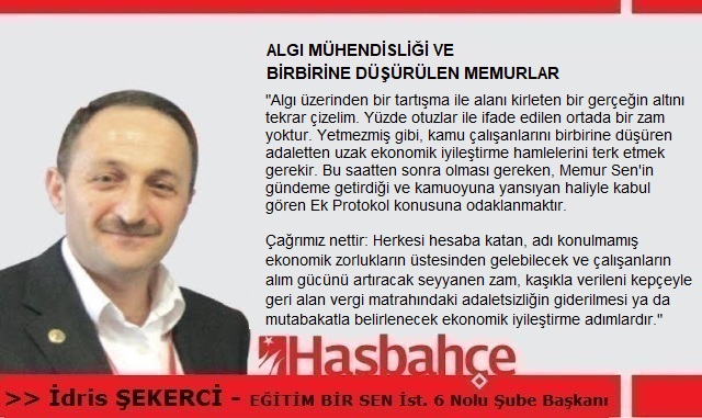 ALGI MÜHENDİSLİĞİ VE BİRBİRİNE DÜŞÜRÜLEN MEMURLAR