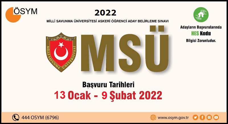 Milli Savunma Üniversitesi Askeri Öğrenci Aday Belirleme Sınavı Başvuruları Yarın Başlıyor