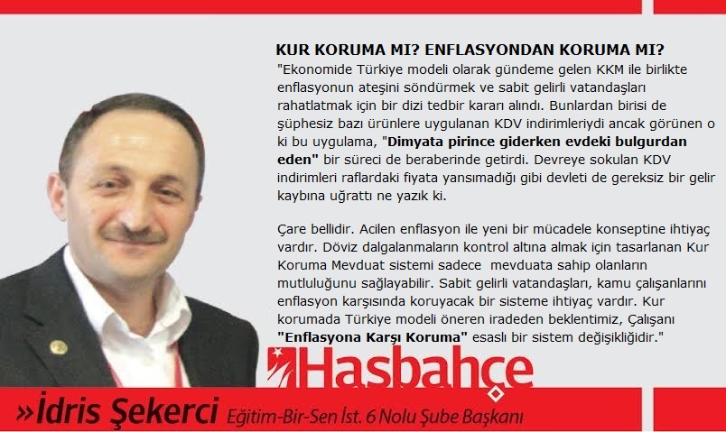 KUR KORUMA MI? ENFLASYONDAN KORUMA MI?
