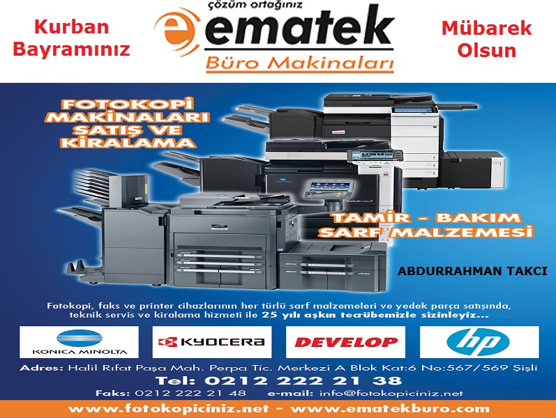 Ematek Büro Makinalarının Kurban Bayramı Mesajı