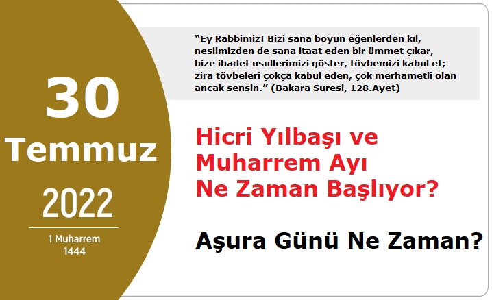Hicri Yılbaşı ve Muharrem Ayı Ne Zaman Başlıyor? Aşura Günü Ne Zaman?