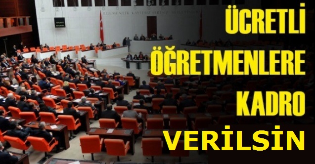 Ücretli Öğretmenler Kadro Bekliyor