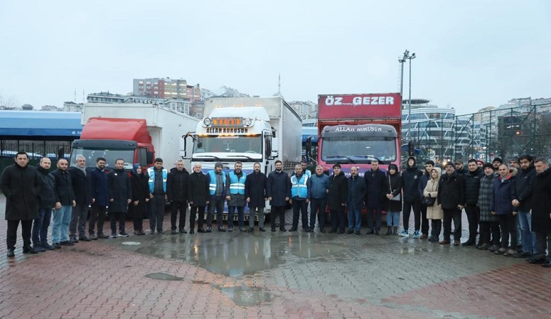 KAĞITHANE BELEDİYESİNDEN DEPREM BÖLGESİNE 60 TIR DOLUSU YARDIM