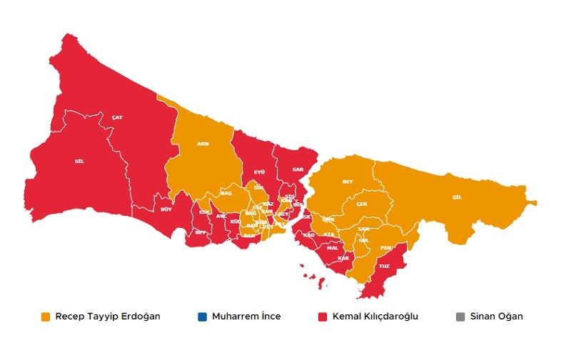 14 Mayıs Cumhurbaşkanı 1. Tur İstanbul Seçim Sonuçları Açıklandı