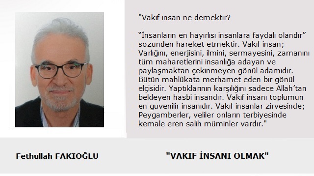 VAKIF İNSAN OLMAK