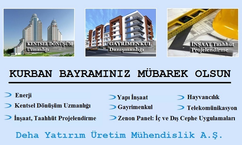 Deha Yatırım Üretim Mühendislikten Kurban Bayramı Mesajı