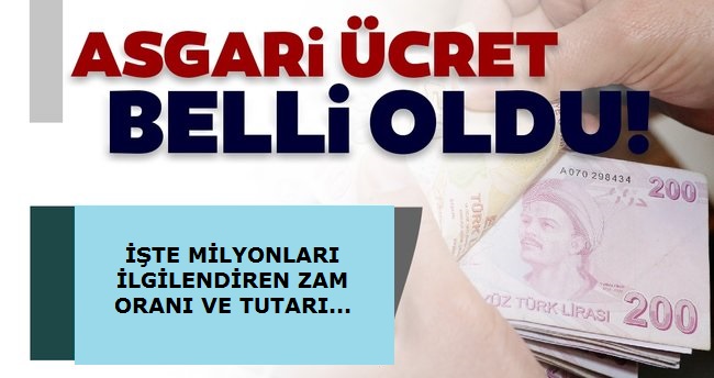 İkinci Altı Ay İçin Yeni Asgari Ücret Belli Oldu