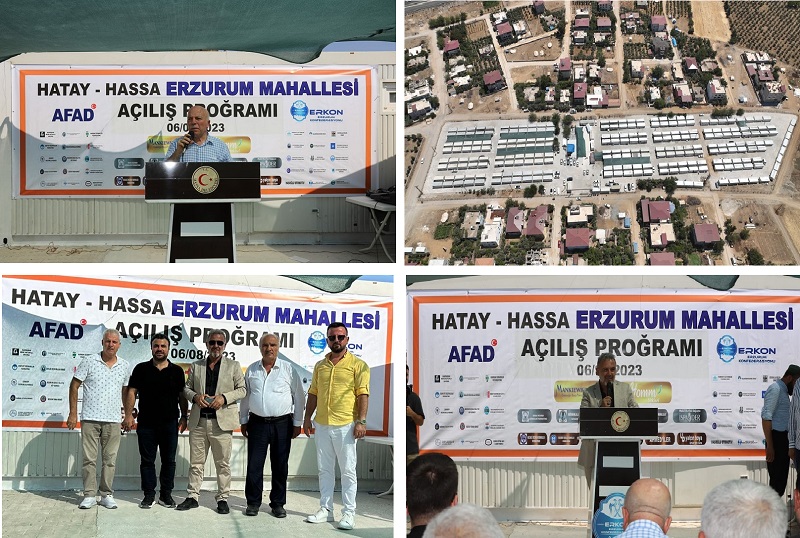 Hatay Hassa’da Erzurum Mahallesi Kuruldu