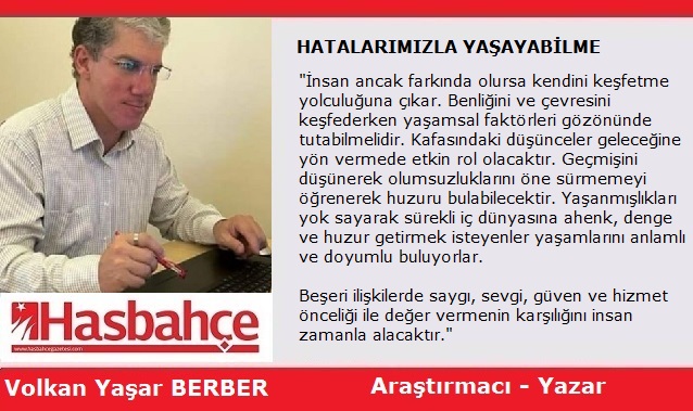 HATALARIMIZLA YAŞAYABİLME