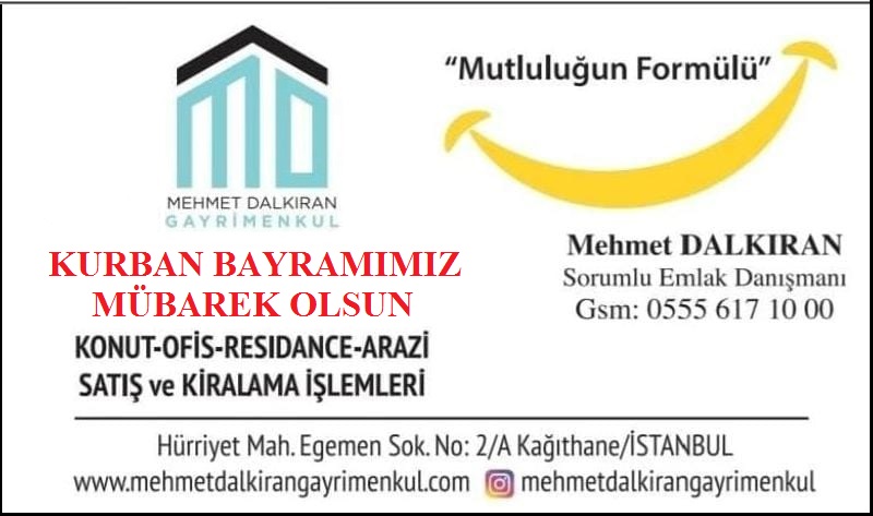 Mehmet DALKIRAN Gayrimenkul’den Kurban Bayramı Mesajı