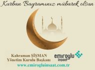 EMİROĞLU İnşaat’tan Kurban Bayramı Mesajı