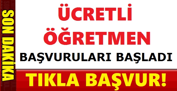 Ücretli Öğretmenlik Başvuruları Başladı