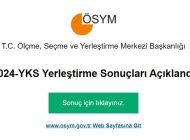 2024-YKS Yerleştirme Sonuçları Açıklandı
