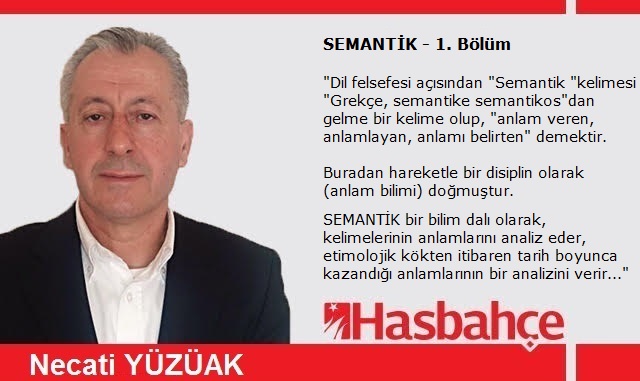 SEMANTİK – 1. Bölüm