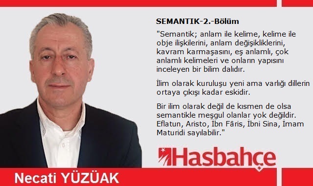 SEMANTİK – 2. Bölüm