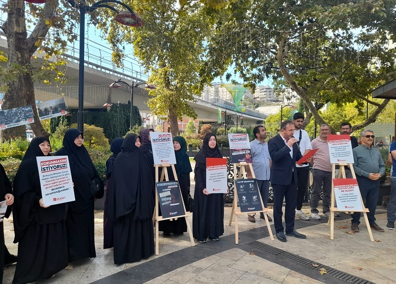 Saadet Partisi Kadın Kolları Dünya Kız Çocukları Gününde Basın Açıklamasında Bulundu