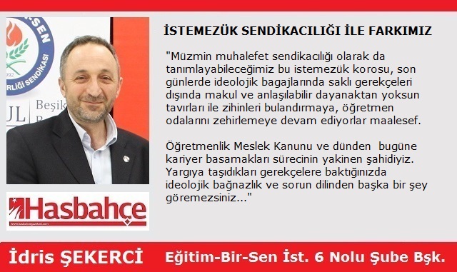İSTEMEZÜK SENDİKACILIĞI İLE FARKIMIZ