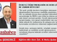 ÜCRETLİ ÖĞRETMENLERİN EK DERS ÇİLESİ NE ZAMAN BİTECEK?