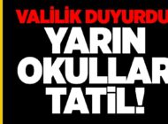 İstanbul’da Okullar Yarın Tatil Edildi
