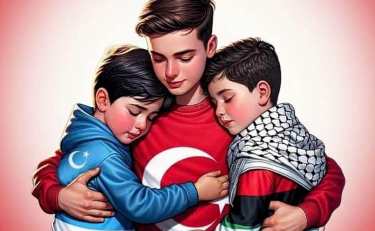 Bir Yanım Doğu Türkistan Bir Yanım Gazze