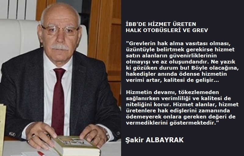 İBB’DE HİZMET ÜRETEN HALK OTOBÜSLERİ VE GREV