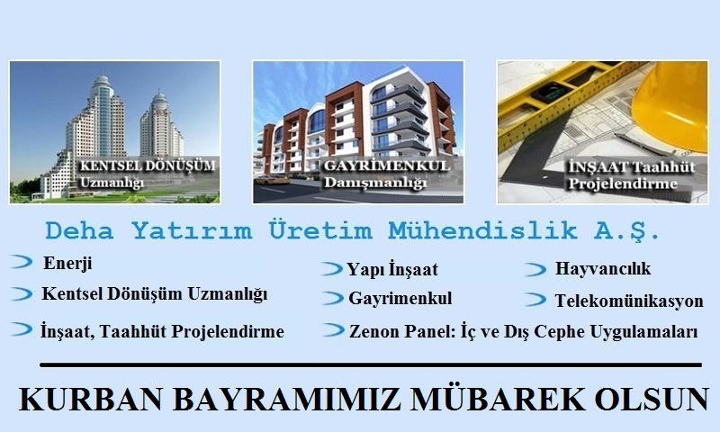 Deha Yatırım Üretim Mühendislikten Kurban Bayramı Mesajı