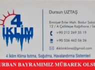 4 İklim Klima’dan Kurban Bayramı Mesajı