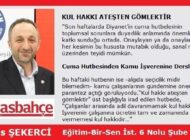 KUL HAKKI ATEŞTEN GÖMLEKTİR