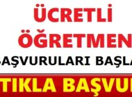 Ücretli Öğretmenlik Başvuruları Başladı
