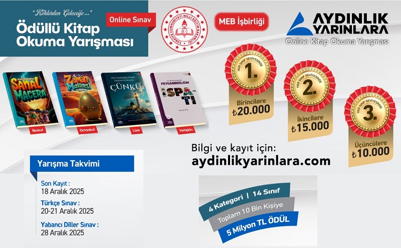 AYDINLIK YARINLARA KİTAP OKUMA YARIŞMASI BAŞLADI!