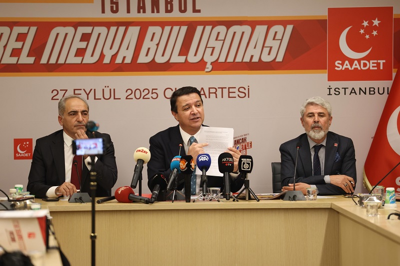 SP Lideri ARIKAN, İstanbul’da Yerel Basınla Buluştu: “Gazze’de Vicdan, Eğitimde Ahlak Çöküyor!”