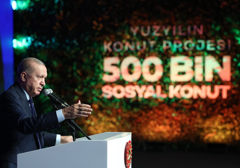 Cumhurbaşkanı Erdoğan: Türkiye Yüzyılı’nda 81 İl İçin 500 Bin Sosyal Konut Seferberliği Başlatılıyor
