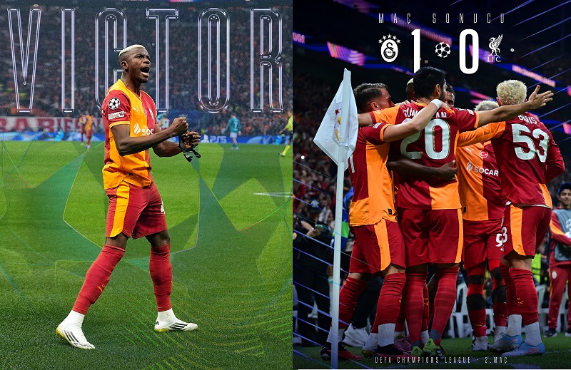 Galatasaray’dan Tarihi Galibiyet! Şampiyonlar Ligi’nde Liverpool’u 1-0 Mağlup Ettik