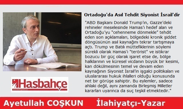 Ortadoğu’da Asıl Tehdit Siyonist İsrail’dir