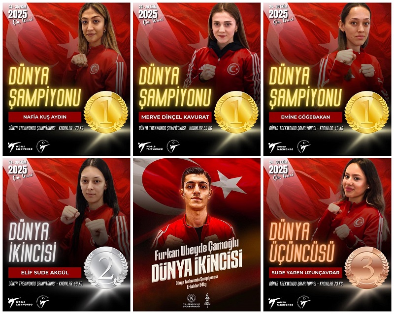 TEKVANDODA TARİH YAZILDI: TÜRKİYE DÜNYA ŞAMPİYONU!