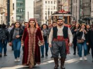 SOKAKLAR KÜLTÜR DEFİLESİNE DÖNÜŞTÜ: TÜRK DÜNYASI MİLLİ KIYAFET AKIMI SOKAKLARA İNDİ!