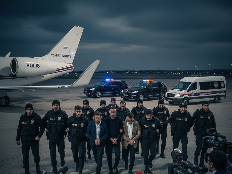 Kırmızı ve Ulusal Bültenle Aranan 15 Suçlu Türkiye’ye Getirildi!