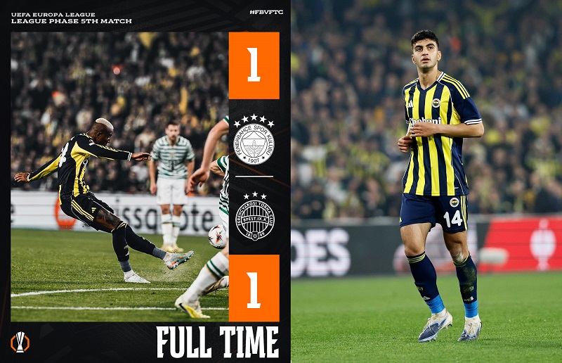 Avrupa Ligi’nde Kadıköy’de Puanlar Paylaşıldı: Fenerbahçe – Ferencvaros: 1-1