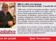 Milli Ara Bitti, Kriz Başladı: Kriz Varsa Çözüm İçeride, Transferde Değil!