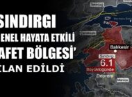 Balıkesir’in Sındırgı İlçesi “Genel Hayata Etkili Afet Bölgesi” İlan Edildi