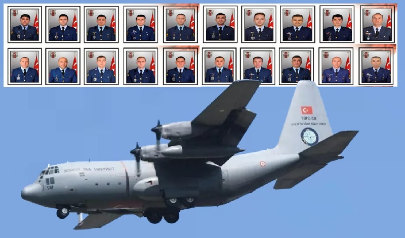 TSK’YA AİT ASKERİ KARGO UÇAĞI GÜRCİSTAN’DA DÜŞTÜ, 20 ASKERİMİZ ŞEHİT