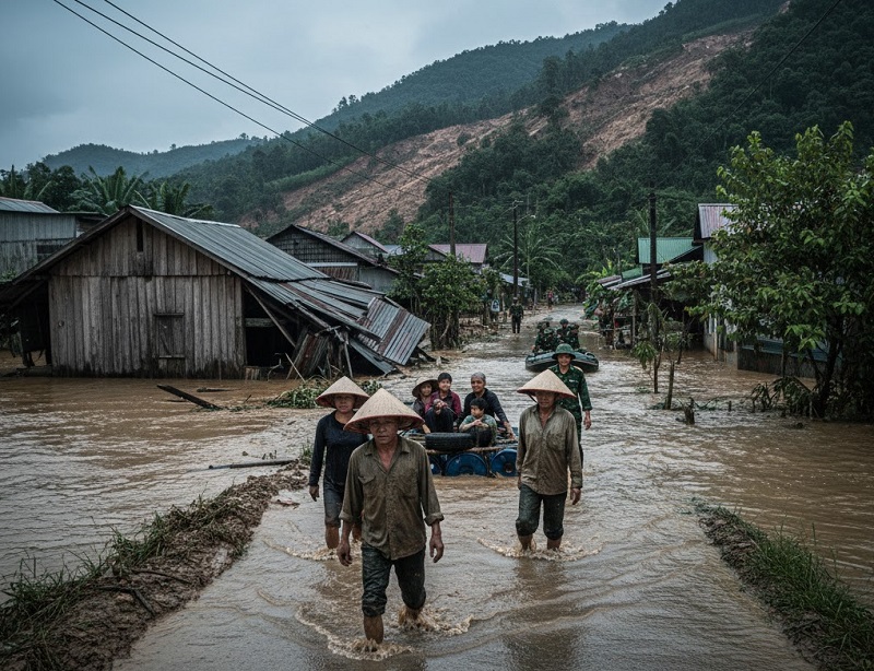 Vietnam’ı Vuran Sel Felaketinde Can Kaybı 47’ye Yükseldi