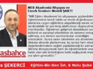 MEB Akademisi Altyapısı ve Esnek Seminer Modeli ŞART!