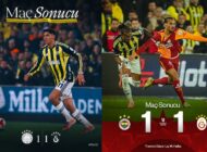 Dev Derbide Puanlar Paylaşıldı: Fenerbahçe 1 – 1 Galatasaray